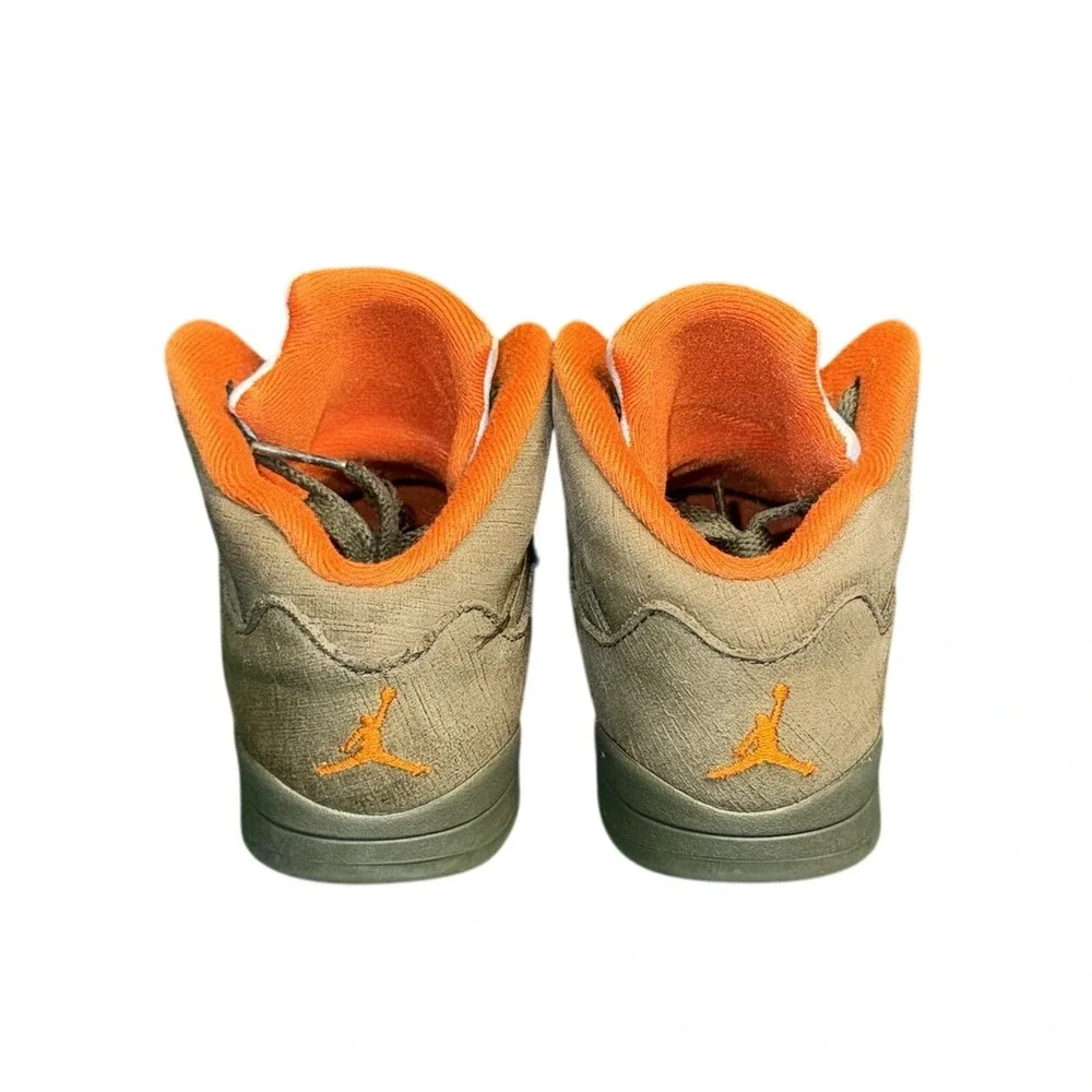 Jordan 5 Retro‎ SE Craft Olive Toddler Sneakers 10C 440890-308 Green Orange